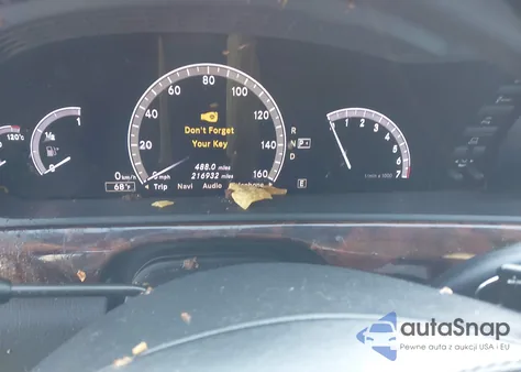 2013 Mercedes-Benz S 550 4Matic из США, поврежденный, VIN WDDNG9EBXDA511804